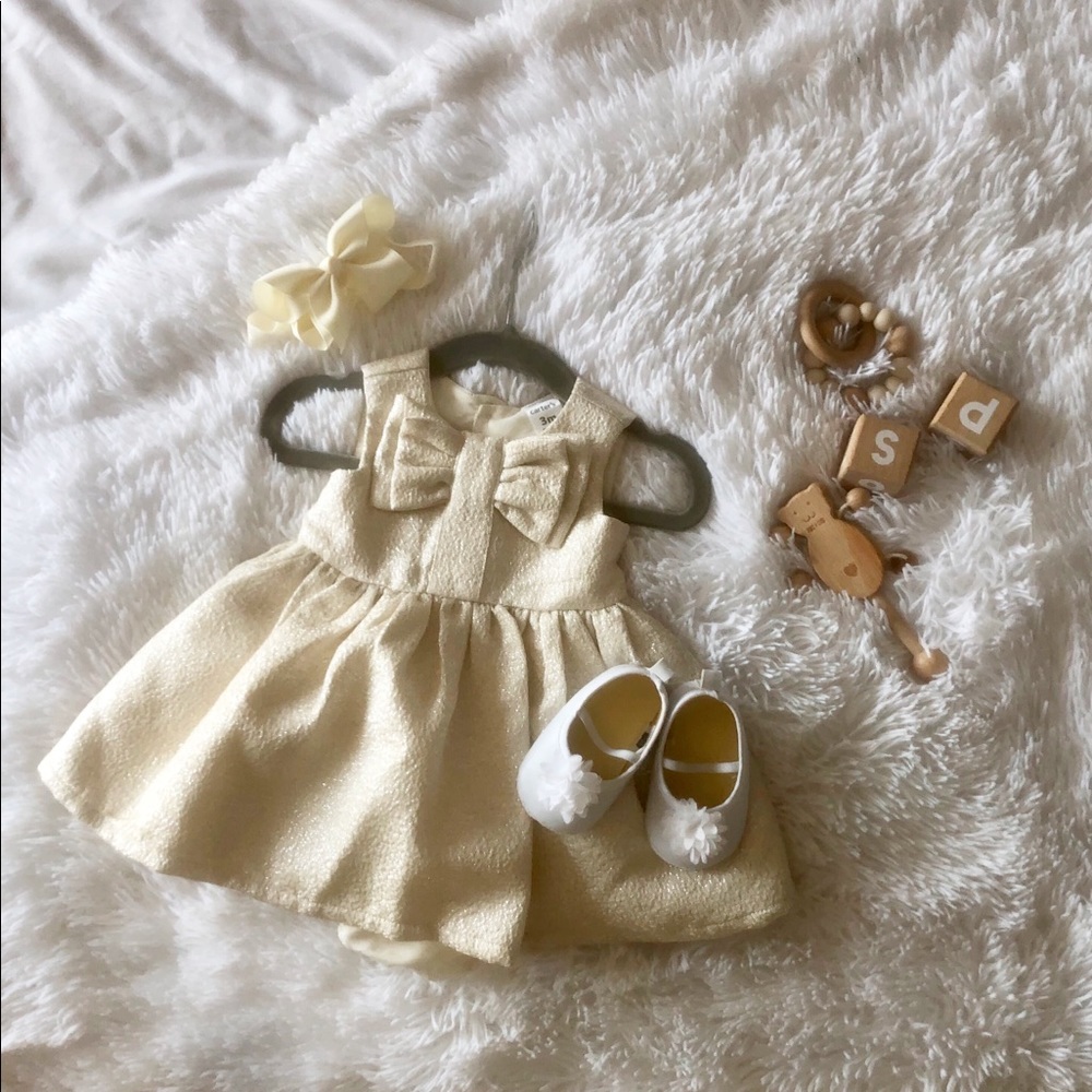 Bow holiday dress
